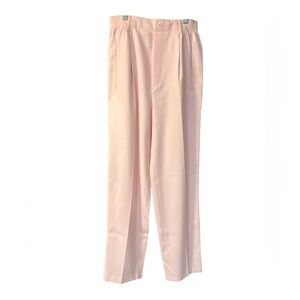 Vintage Soft Pink Straight Leg Pants | Elastic Waist | Union Made
